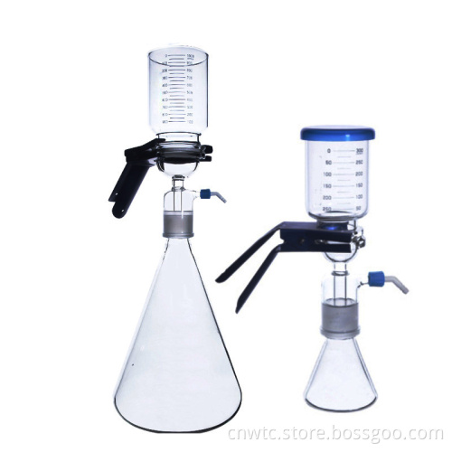 Lab Glass Filtration Set: 250ml, 500ml, and 1000ml Vacuum Filtration Equipment